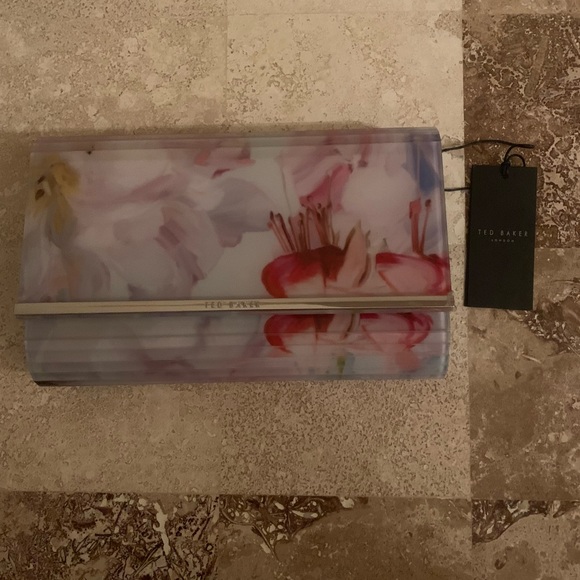 NWT Ted Baker Hanging Gardens Resin Clutch - Picture 3 of 6